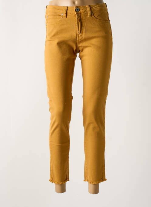 Jeans coupe slim jaune DENIM STUDIO pour femme