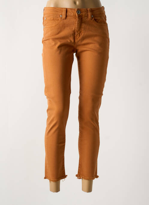 Jeans coupe slim orange DENIM STUDIO pour femme