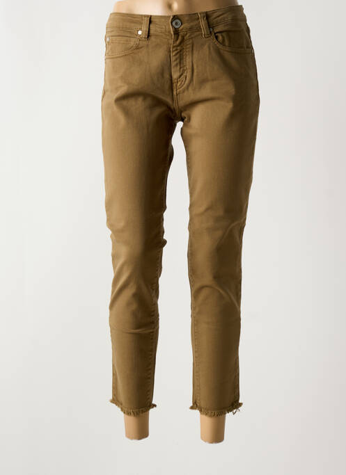 Jeans coupe slim vert fonce DENIM STUDIO pour femme