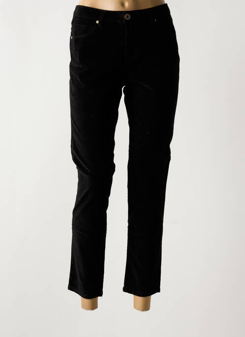 Pantalon 7/8 noir DENIM STUDIO pour femme