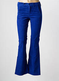 Pantalon flare stretch taille normale bleu HAPPY femme