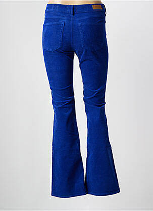 Pantalon flare stretch taille normale bleu HAPPY femme
