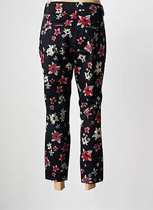 Pantalon chino tissage popeline taille normale noir YAYA femme