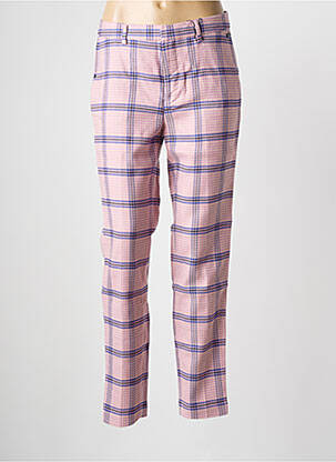 Pantalon droit stretch taille normale rose SCOTCH & SODA femme