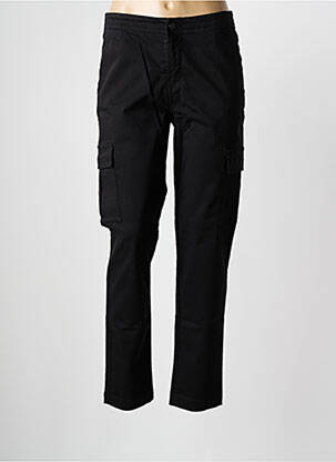 Pantalon chino tissage popeline taille normale noir FIVE femme
