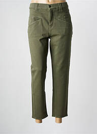 Jeans coupe droite stretch taille normale vert FIVE femme
