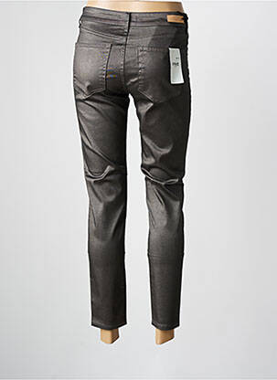Pantalon slim tissage enduit taille normale marron FIVE femme