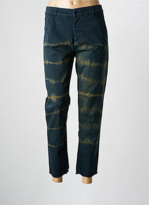 Pantalon chino tissage popeline taille normale bleu FIVE femme