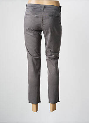 Pantalon chino tissage popeline taille normale gris FIVE femme
