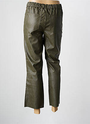 Pantalon droit taille élastique taille normale vert FIVE femme