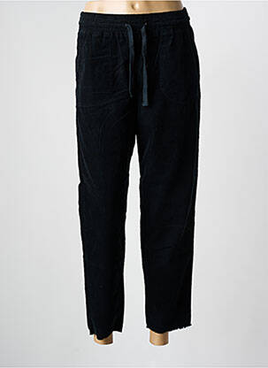Pantalon droit taille élastique taille normale noir HAPPY femme
