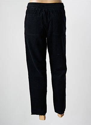 Pantalon droit taille élastique taille normale noir HAPPY femme