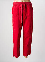 Pantalon droit rouge HAPPY pour femme seconde vue
