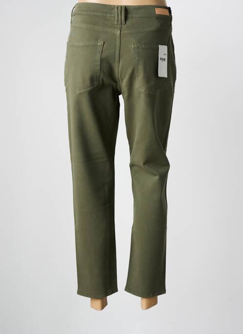 Jeans coupe droite vert FIVE pour femme