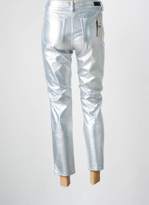 Pantalon 7/8 argent FIVE pour femme