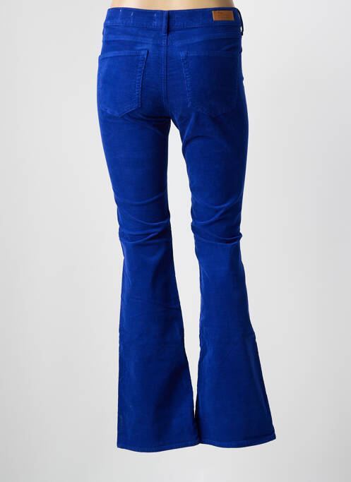 Pantalon flare bleu HAPPY pour femme