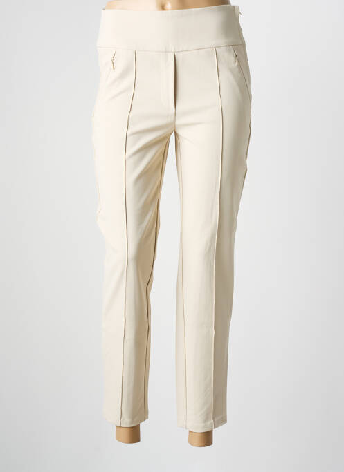 Pantalon slim beige YAYA pour femme