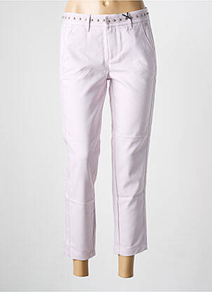 Pantalon 7/8 stretch taille normale violet FREEMAN T.PORTER femme