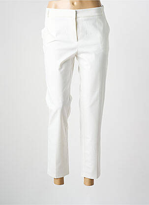 Pantalon 7/8 stretch taille normale blanc LA PETITE FRANCAISE femme