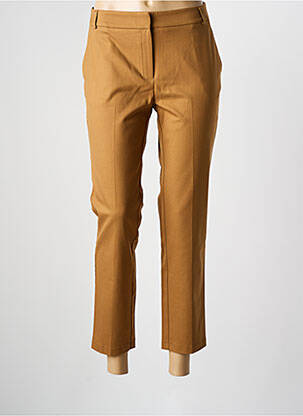 Pantalon 7/8 stretch taille normale marron LA PETITE FRANCAISE femme