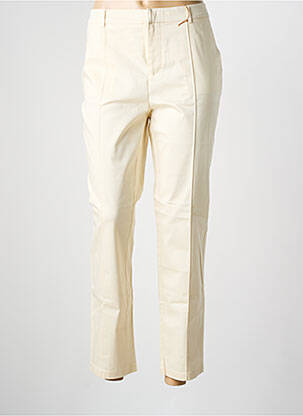 Pantalon chino tissage popeline taille normale beige SCOTCH & SODA femme