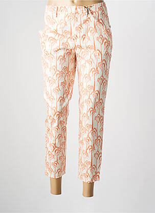 Pantalon 7/8 stretch taille normale orange SCOTCH & SODA femme