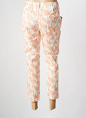 Pantalon 7/8 stretch taille normale orange SCOTCH & SODA femme