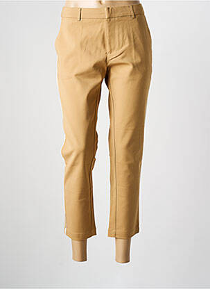 Pantalon 7/8 stretch taille normale marron SCOTCH & SODA femme
