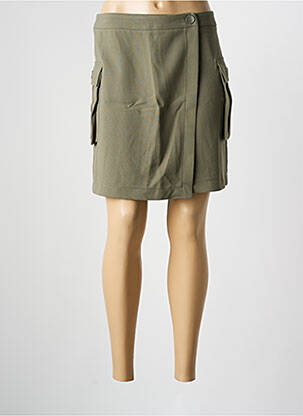 Jupe courte poches vert YAYA femme