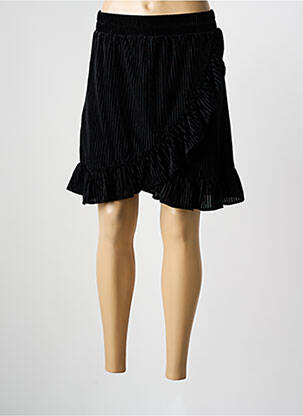 Jupe courte coupe droite noir ANGE femme