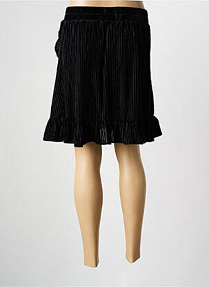 Jupe courte coupe droite noir ANGE femme