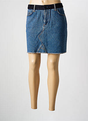Jupe courte poches bleu YAYA femme