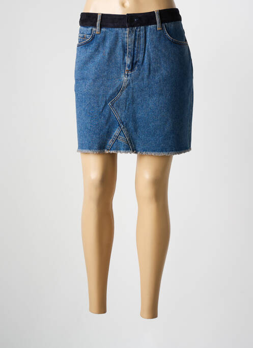 Jupe courte bleu YAYA pour femme