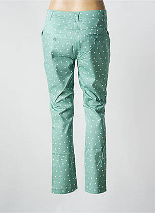 Pantalon chino tissage popeline taille normale vert ZILCH femme
