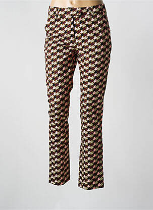Pantalon chino tissage popeline taille normale rose ZILCH femme