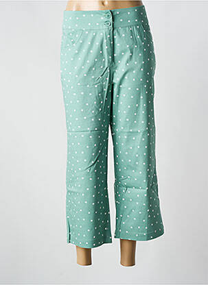 Pantalon 7/8 stretch taille normale vert ZILCH femme