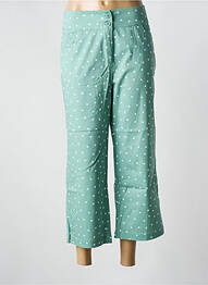 Pantalon 7/8 stretch taille normale vert ZILCH femme