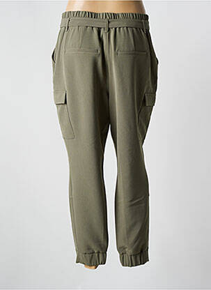 Pantalon 7/8 taille élastique taille normale vert YAYA femme