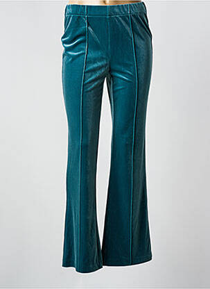 Pantalon flare stretch taille haute vert YAYA femme