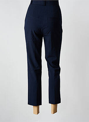 Pantalon 7/8 taille haute taille haute bleu IDANO femme
