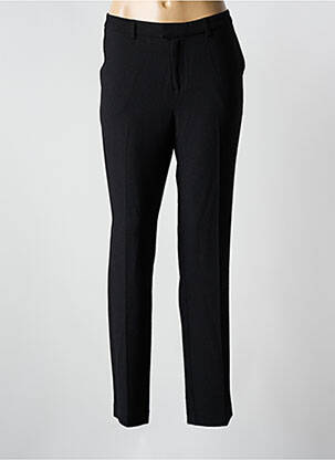 Pantalon chino taille normale taille normale noir IDANO femme