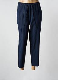 Pantalon 7/8 taille élastique taille normale bleu HANA SAN femme