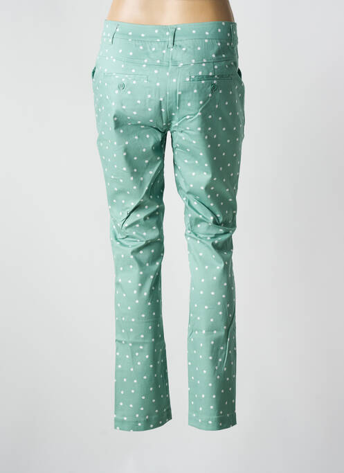 Pantalon chino tissage popeline taille normale vert ZILCH femme