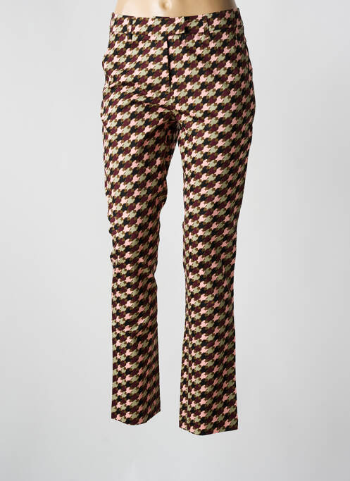 Pantalon chino tissage popeline taille normale rose ZILCH femme