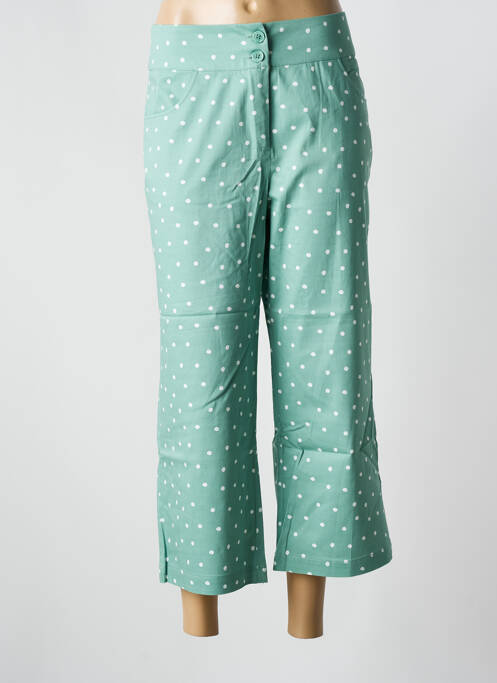 Pantalon 7/8 stretch taille normale vert ZILCH femme