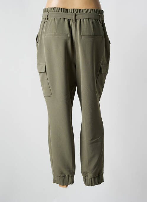 Pantalon 7/8 taille élastique taille normale vert YAYA femme