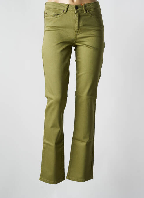 Jeans coupe slim stretch taille normale vert CLOUD9 femme