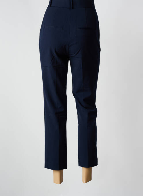Pantalon 7/8 taille haute taille haute bleu IDANO femme