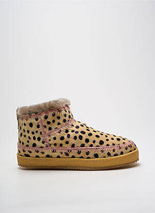 Bottines/boots fourrée talon plat jusqu'à 3cm rose LAIDBACK LONDON femme