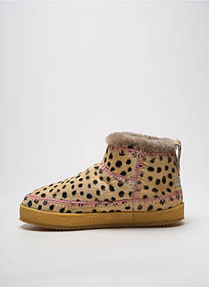 Bottines/boots fourrée talon plat jusqu'à 3cm rose LAIDBACK LONDON femme